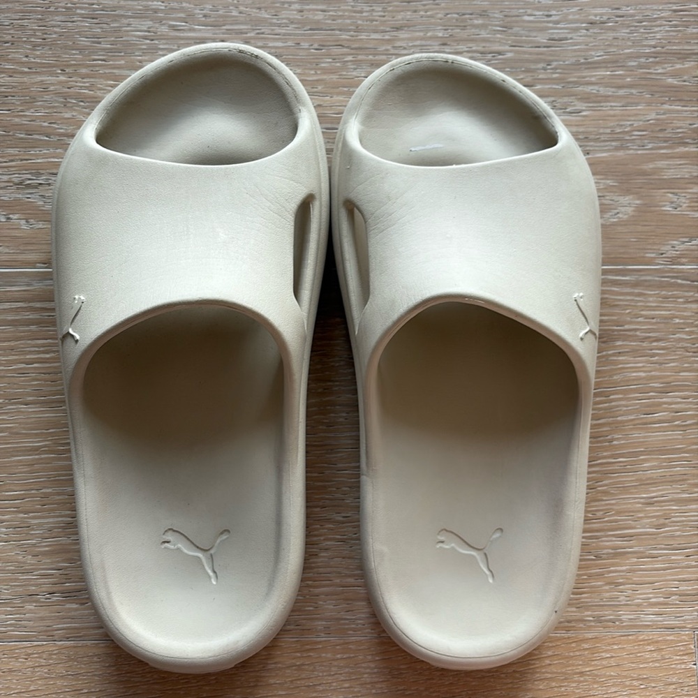 Puma Shibui Cat Slides Putty Color Size 5